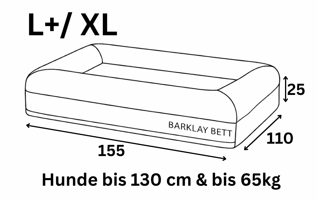 Orthopädisches Hundebett Boucléstoff