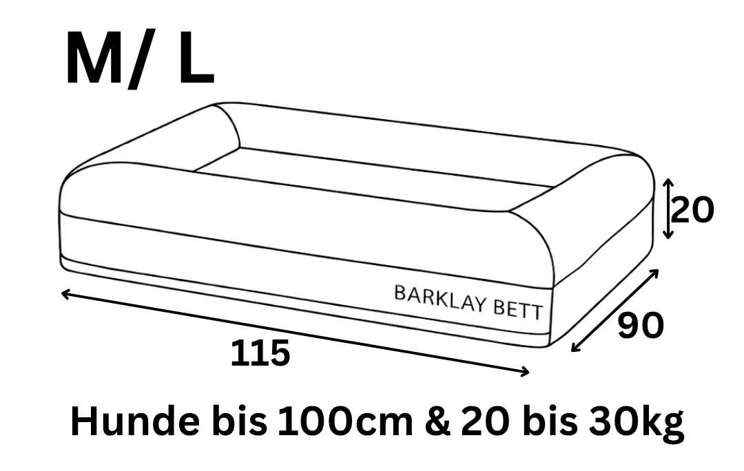 Orthopädisches Hundebett Boucléstoff
