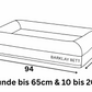 Orthopädisches Hundebett Boucléstoff
