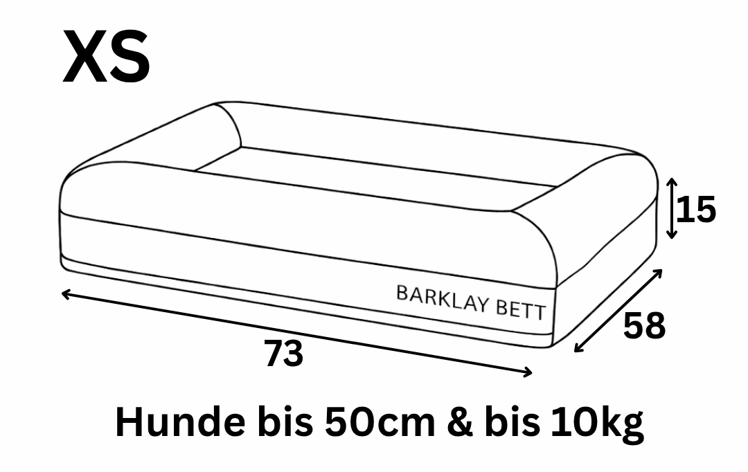 Orthopädisches Hundebett Boucléstoff
